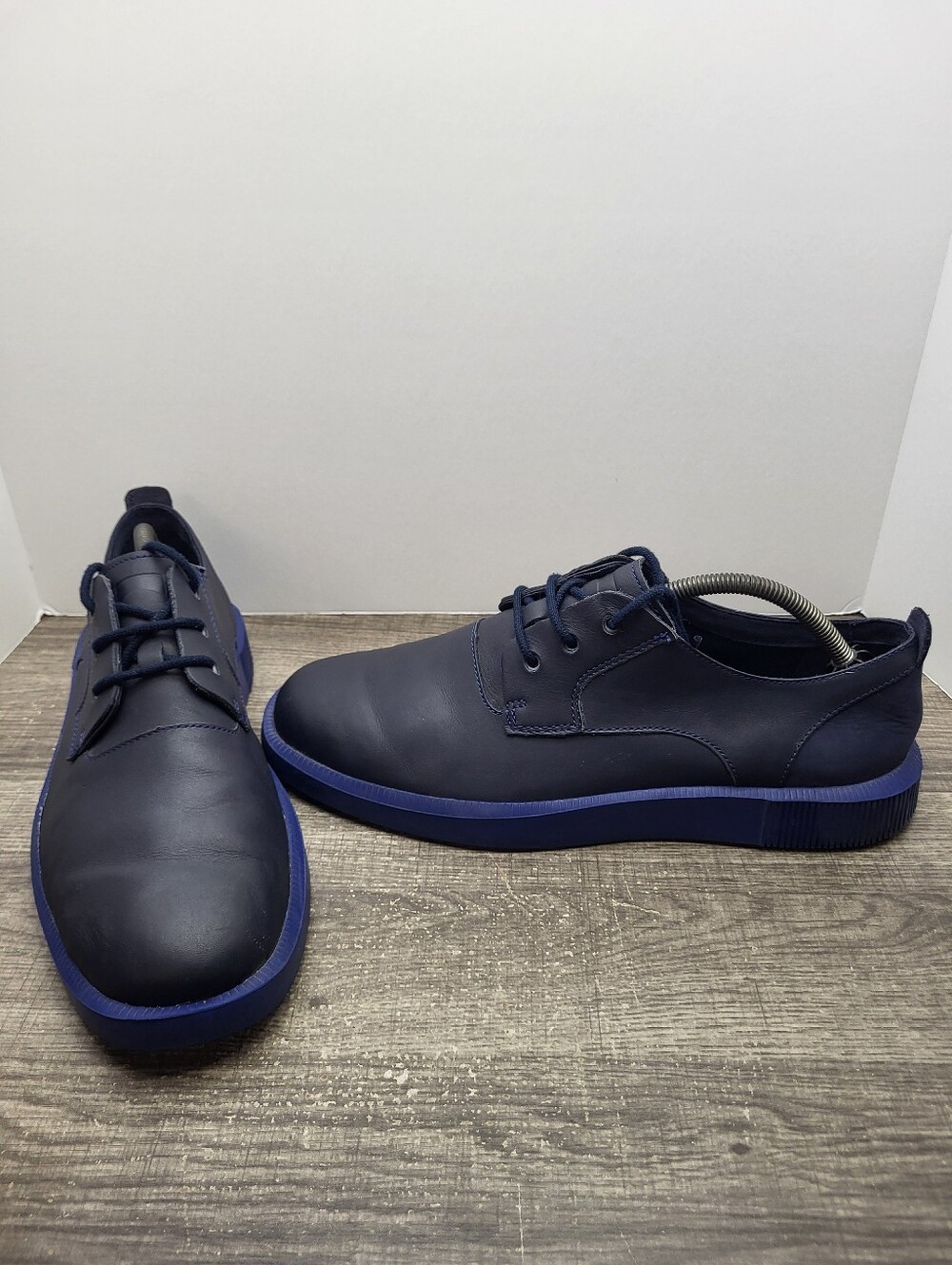 Camper Bill Blue Plain Toe Lace-Up Oxford Shoes Size EU 44 US Mens 10.5